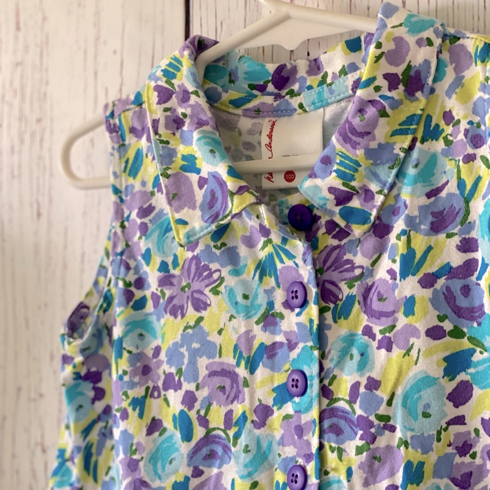 Girl Hanna Andersson 100 Dress - Floral Retro